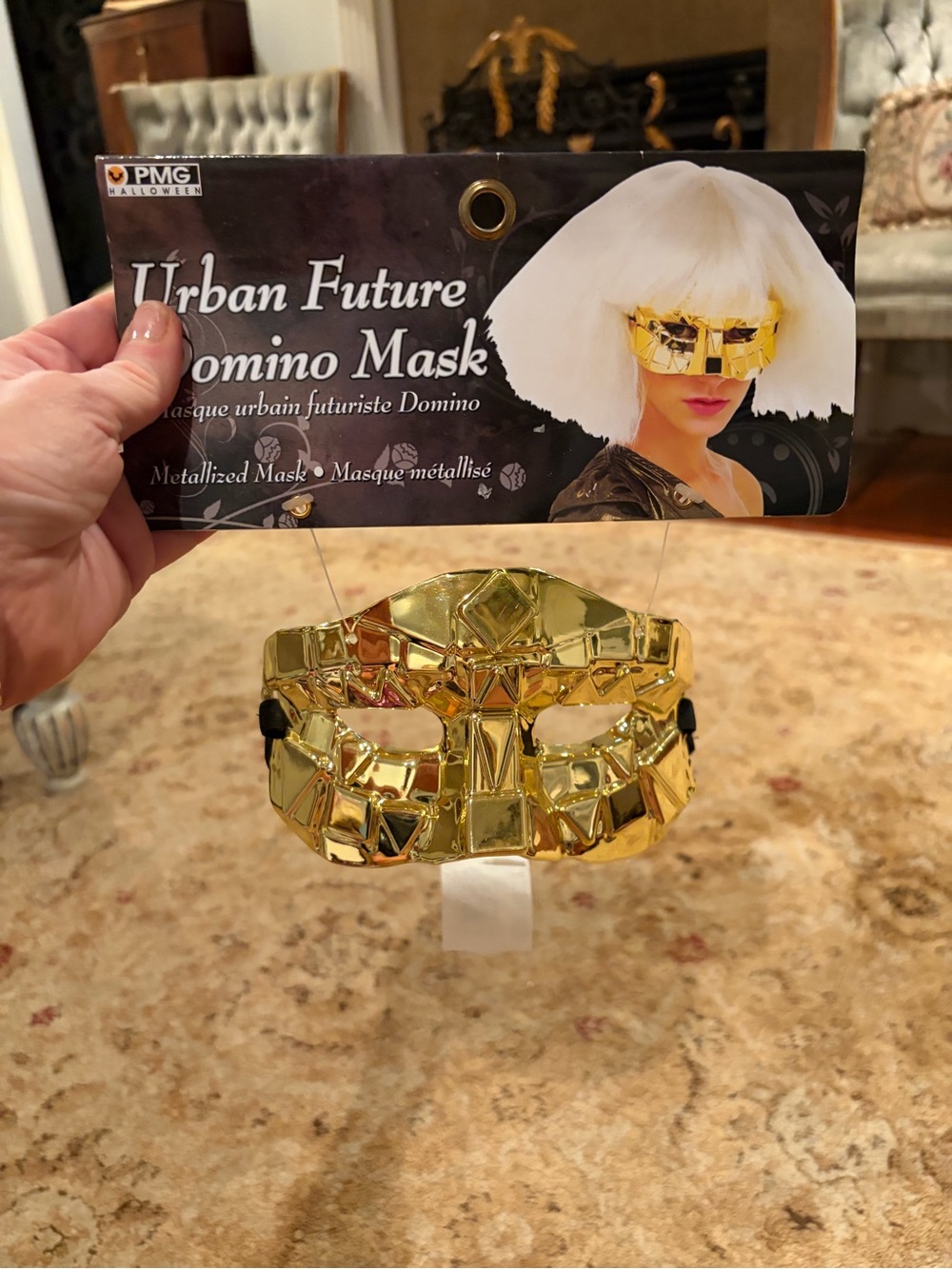 NWT Urban Future Domino Metallic Gold Mask - Women Accessories Halloween party